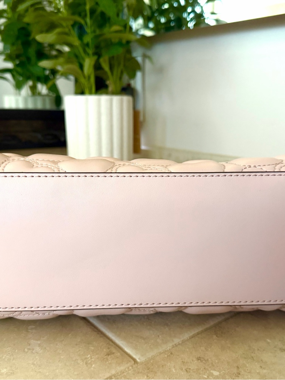 Michael Kors Sheila Powder Blush Heart-Quilted Satchel NWT - Picture 10 of 15